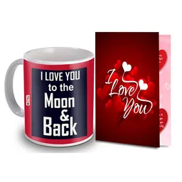 ME & YOU Red & White 2 Pieces Printed Home Gift Set-picture-33