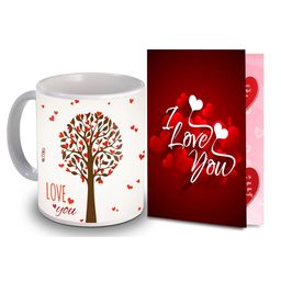 ME & YOU Red & White 2 Pieces Printed Home Gift Set-image-63