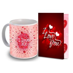 ME & YOU Red & White 2 Pieces Printed Home Gift Set-picture-27