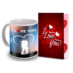 ME & YOU Red & White 2 Pieces Printed Home Gift Set-image-58