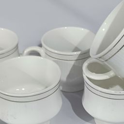 Love Unlimited White 6 Pieces Ceramic Cups 140ml-55