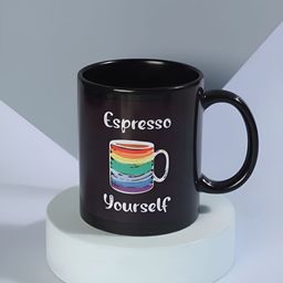 fnp Black & White Printed Ceramic Glossy Mugs 325 ml-17