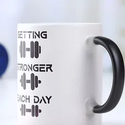 fnp Black & White Typography Printed Ceramic Glossy Mug 325ml-15