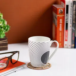 JCPL  White & Blue 2 Pieces Printed Ceramic Glossy Cups 350 ml-image-21