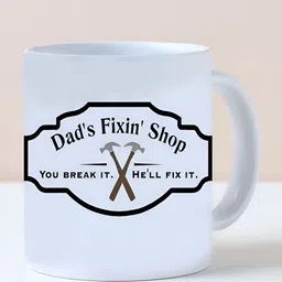 fnp White & Black Typography Printed Ceramic Glossy Mug 325ml-57