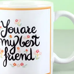 fnp White & Black Typography Printed Ceramic Glossy Mug 325ml-27