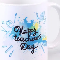 fnp White & Black Typography Printed Ceramic Glossy Mug 325ml-46