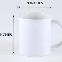 fnp White & Black 2 Pieces Typography Printed Ceramic Glossy Mugs 325ml-0