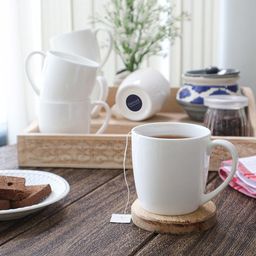 Femora Desh ki Mitti White Set of 6 Bone China Matte Cups and Mugs-12