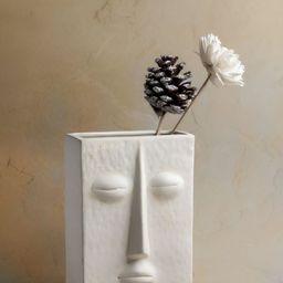 Glimpse Homes  Off White Ceramic Bohemian Flower Vase-picture-14