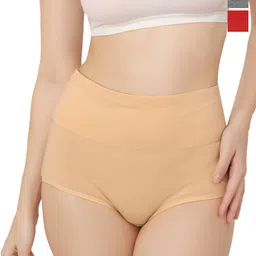 Bella Voste Pack Of 3 Super Combed High Rise Tummy Control Hipster Briefs-picture-51