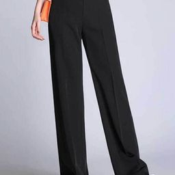 BROADSTAR Relaxed Straight Leg Loose Fit High-Rise Easy Wash Stretchable Parallel Trousers-picture-8