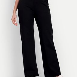 BROADSTAR Women Relaxed Straight Leg Loose Fit High-Rise Easy Wash Trousers-picture-39