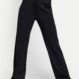 BROADSTAR Women Relaxed Straight Leg Loose Fit High-Rise Easy Wash Trousers-picture-11