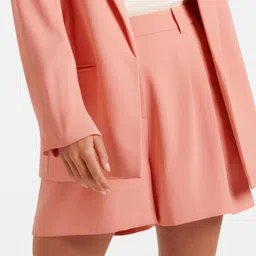 Forever New Women High-Rise Above Knee Length Tailored Shorts-image-76