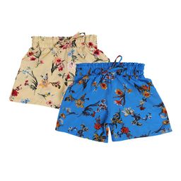 BAESD Girls Pack Of 2 Floral Printed High-Rise Shorts-37