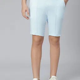 Slowave Men High-Rise Cotton Pin-tuck Shorts-image-95