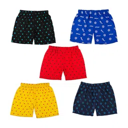 BAESD Kids Pack Of 5 Printed Low-Rise Shorts-65