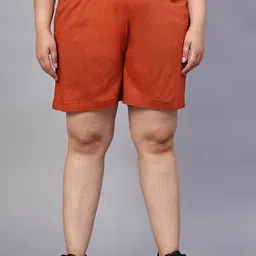 Indietoga Women Plus Size High-Rise Regular Shorts-picture-17