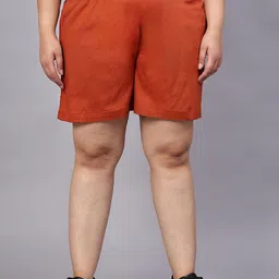 Indietoga Women Plus Size High-Rise Cotton Shorts-picture-16