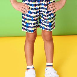Nauti Nati Boys Horizontal Striped Mid Rise Shorts-image-75