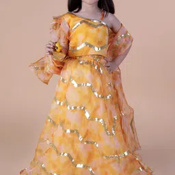 BAESD Girls Embellished Sequinned Ready to Wear Lehenga & Blouse With Dupatta-image-15
