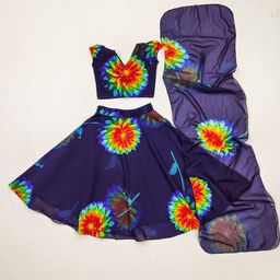 BAESD Girls Printed Georgette Ready to Wear Lehenga & Blouse With Dupatta-picture-21