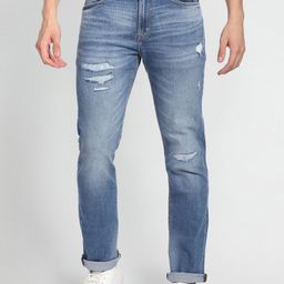 Flying Machine Men Mildly Distressed Heavy Fade Whiskers Jeans-image-79