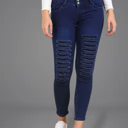 Moda Rapido Women Slim Fit Mildly Distressed Jeans-picture-19