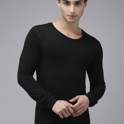 Van Heusen Men Solid Warmtech Low Neck Thermal Top-image-57