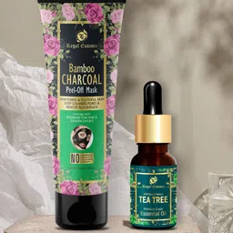 Regal Essence Set of 2 Bamboo Charcoal Peel off Mask & Tea Tree Essential Oil-10