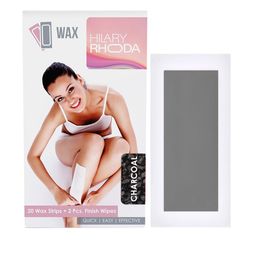 Hilary Rhoda Easy To Use Wax Strips With 2Pcs Finish Wipes -Charcoal Extract - 20 Strip-12