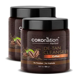 COROnation Herbal Set of 2 Coffee Deep Cleansing De-Tan Cleanser 100 gm Each-0