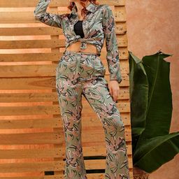 Freehand by The Indian Garage Co Floral Printed Shirt and Trousers Co-Ords-picture-38