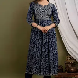 BAESD Embroidered A-Line Kurta With Trouser-picture-47