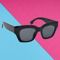HRINKAR Women Cateye Sunglasses with UV Protected Lens-HRS587-BK-26