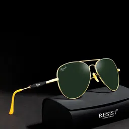 RESIST EYEWEAR Unisex Aviator Sunglasses With UV Protected Lens-ANDREWGFGREEN-image-25