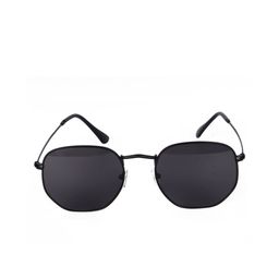 Awestuffs Unisex Black Square Sunglasses with UV Protected Lens MHFBSASIM0820-image-53