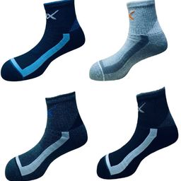 HRX by Hrithik Roshan Unisex Pack Of 4 PatternedAnkle-Length Socks-12