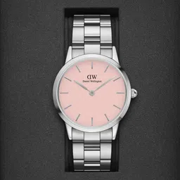 Daniel Wellington Iconic Link 36mm S Pastel Pink Unisex Watch - DW00100536mm-53