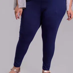 Keepfit Plus Size Slim Fit Ankle Length Super Soft Leggings-image-52