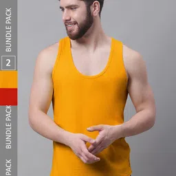 Friskers Pack Of 2 Skin Friendly Bio-Wash Pure Cotton Innerwear Vests-image-14