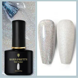 BORN PRETTY Black Spar Series Glossy UV LED Matte Gel Nail Polish - Shade 12-19