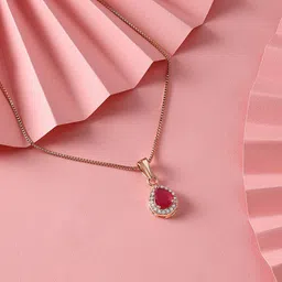 AMI Rose Gold-Plated Pendant With Chains-image-51