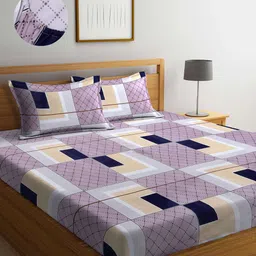 Arrabi Unisex Multicolor Bedsheets-35