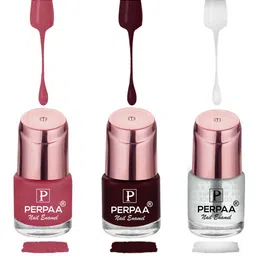 PERPAA Set of 3 Quick-Drying Long-Lasting Gel Based Nail Polishes - 6 ml Each-49