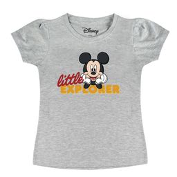 Disney by Wear Your Mind Girls Grey Printed Pure Cotton T-shirt-picture-44