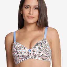 shyaway Printed Lightly Padded Nylon All Day Comfort Everyday Bra-picture-24