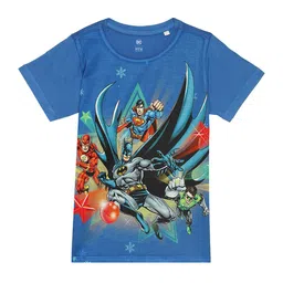 DC by Wear Your Mind Boys Justice League Graphic Printed T-shirt-image-99