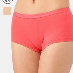 Inner Sense Women Pack Of 3 AssortedOrganic Cotton Anti-Microbial Boyshorts ISP038-B-image-49
